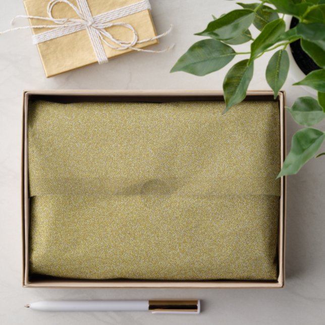 Gold Glitter, Sparkle, Glitter Background Tissue Paper (Gift)