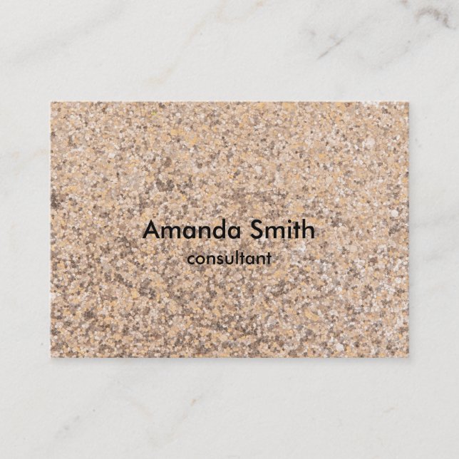 Gold Glitter Sparkle on black Business Card (Front)