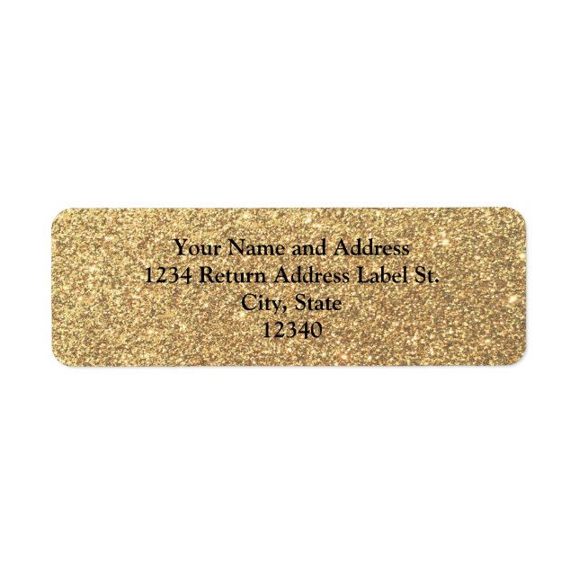 Gold Glitter Sparkle Pattern Background (Front)