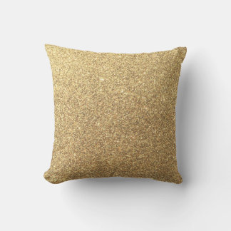 Gold Glitter Sparkle Pattern Background Cushion