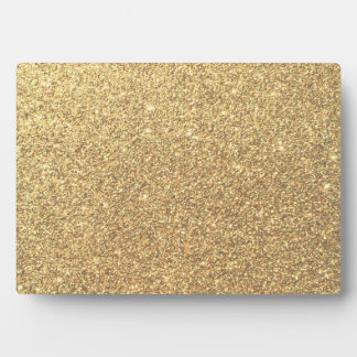 Gold Glitter Sparkle Pattern Background Plaque