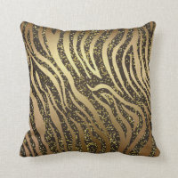 Gold Glitter Sparkle Zebra Jungle Safari Glam