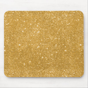 Gold Glitter Sparkles Mouse Mat