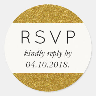 Gold Glitter, Sparkly, Shiny Glitter, Wedding Classic Round Sticker