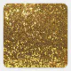 Gold Glitter Square Sticker | Zazzle