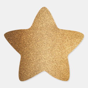 Gold Glitter  Star Sticker