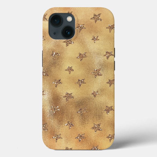Gold Glitter Stars  Case-Mate iPhone Case (Back)
