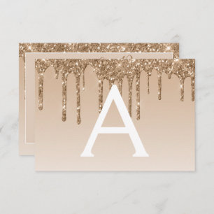 Gold Glitter Sweet 16 Save the Date Invitation