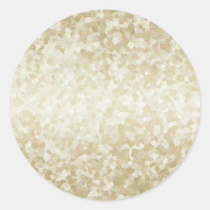 Gold Glitter Template Back Customise Classic Round Sticker