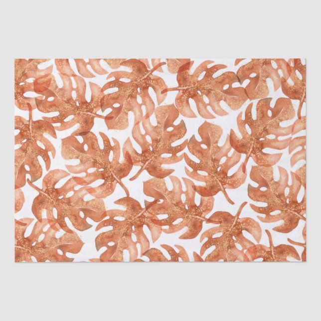 Gold Glitter Terracotta Tissue Paper (Front)
