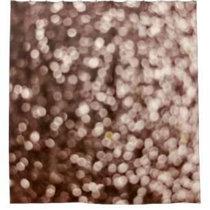 gold glitter texture background. Selective focus.S Shower Curtain