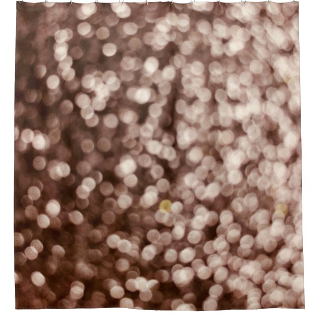 gold glitter texture background. Selective focus.S Shower Curtain (Front)