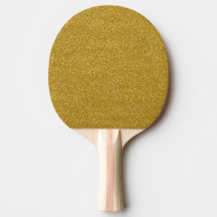 Gold Glitter Texture Ping Pong Paddle