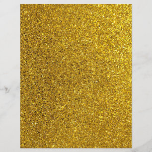 Gold Glitter Texture Scrapbook Paper