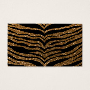 Gold glitter tiger stripes