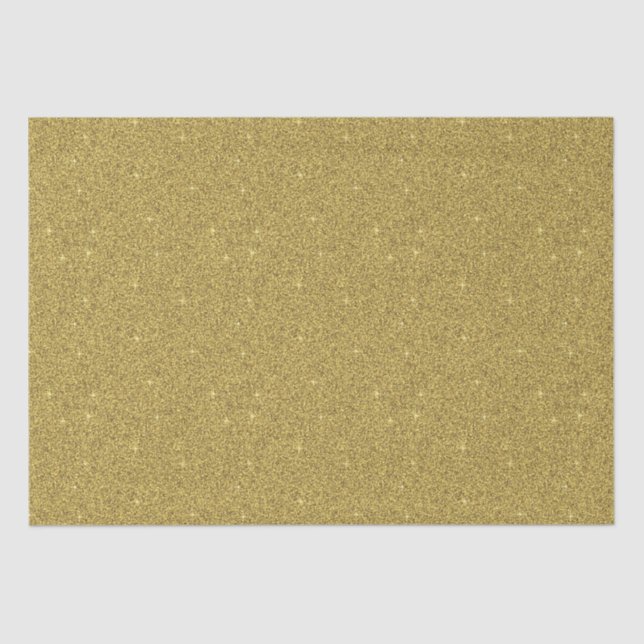 Gold Glitter Tissue Paper (Front)