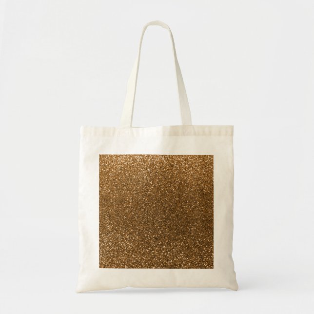 Gold glitter tote bag (Front)