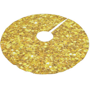 Gold Glitter Tree Skirt