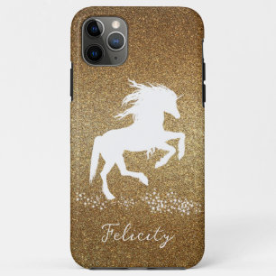 Gold Glitter Unicorn Case-Mate iPhone Case