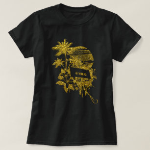 Gold Glitter Vintage Cassette Tape T-Shirt