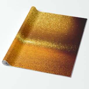 Gold glitter vintage lights texture. christmas ab wrapping paper