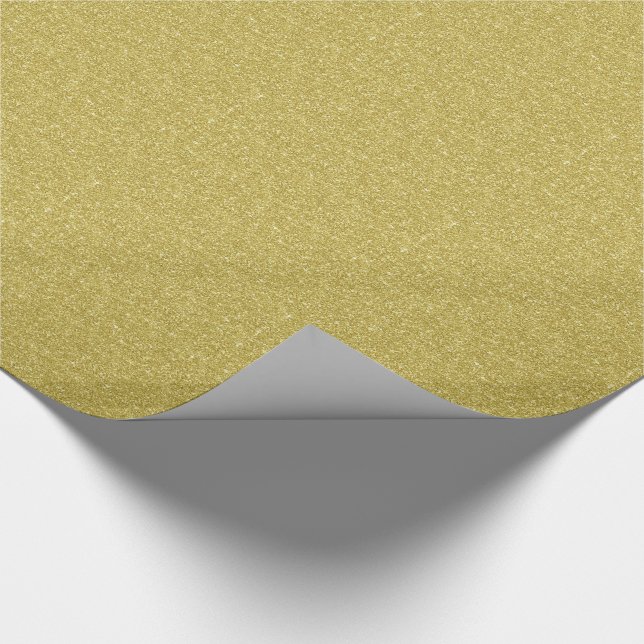 Gold Glitter Wrapping Paper (Corner)
