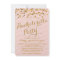 Gold Glittering Confetti Bachelorette Party Invite