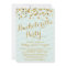 Gold Glittering Confetti Bachelorette Party Invite