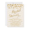 Gold Glittering Confetti Bridal Shower Invite