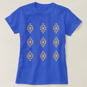 Gold Glittery Mojave Pattern T-Shirt