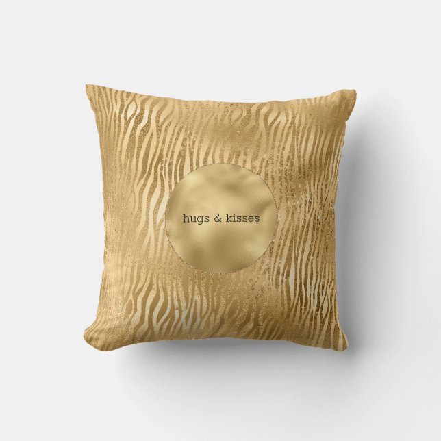 Gold Glitz Cushion (Front)