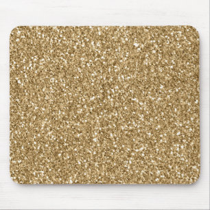 Gold Glitz Glitter Glam Sparkle Mouse Mat