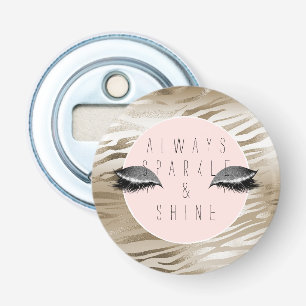 Gold Glitzy Silver Sparkle Eyes Bottle Opener
