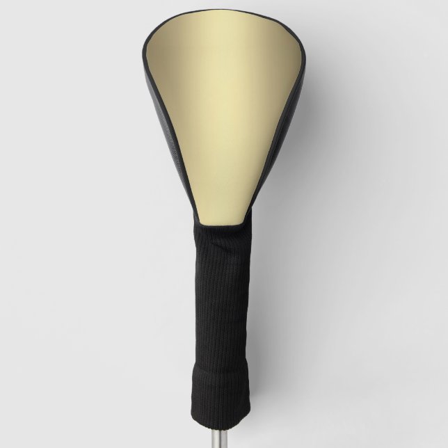 Gold Glow Golf Head Cover (Front)