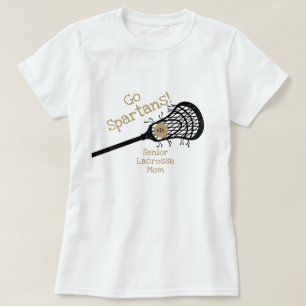 Gold Go Team Lacrosse Mum T-Shirt