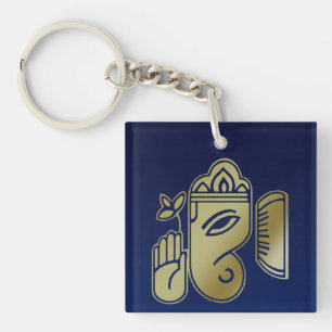 Gold Goddess Ganesha - Acrylic Keychain