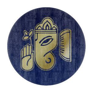 Gold Goddess Ganesha - Glass Cutting Board