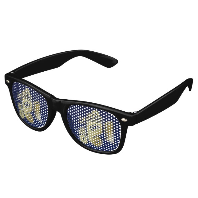 Gold Goddess Ganesha - Party Shades Sunglasses (Angled)