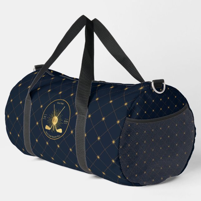 Gold Golf Clubs Duffle Bag (Right Corner)