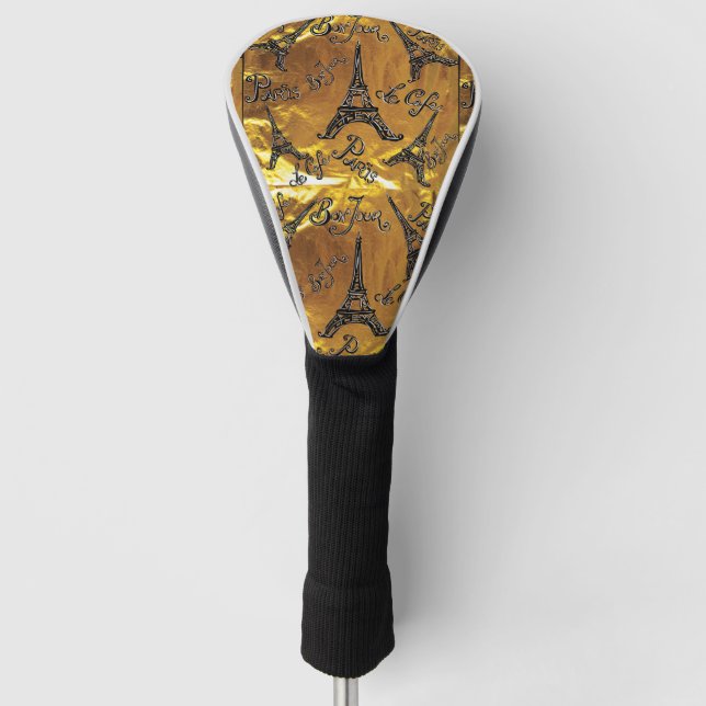 Gold Golf Head Cover (Front)