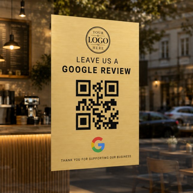 Gold Google Review Logo  Window Cling (Creator Uploaded)