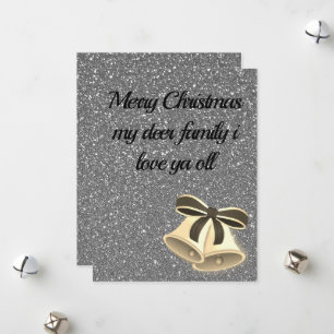 Gold; Gorgeous, Cool SilverHoliday Card