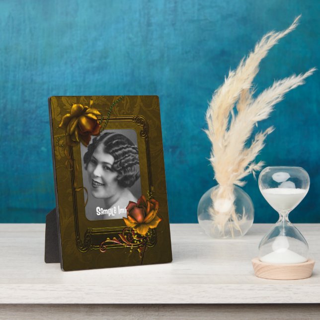 Gold Gothic Art Frame Plaque (Side)