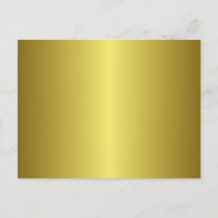 Gold Gradient Faux Foil Background Blank Postcard