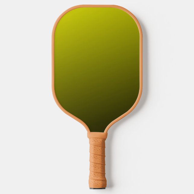 Gold gradient ombre pickleball paddle (Front)