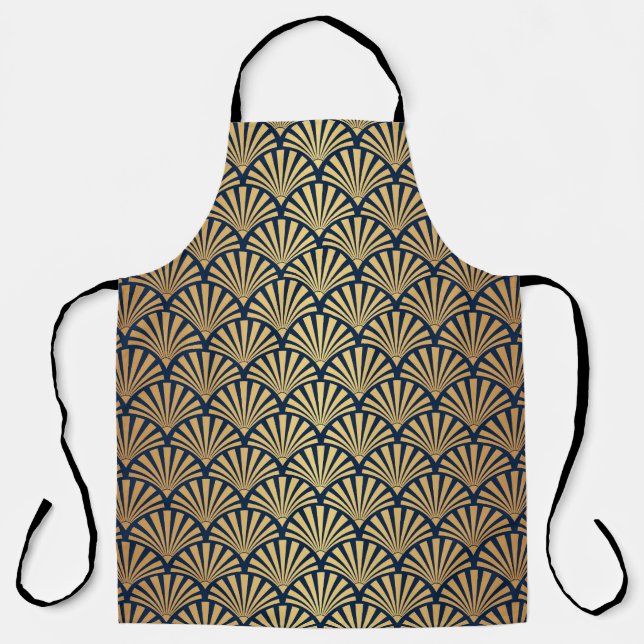 Gold Gradient: Seamless Art Deco Apron (Front)