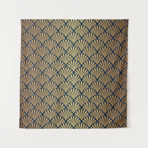Gold Gradient: Seamless Art Deco Tapestry