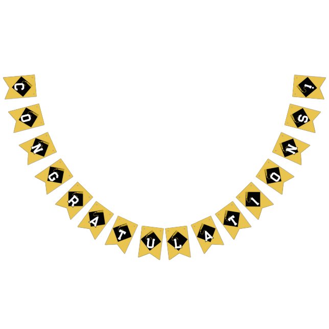 Gold Graduation Congrats Bunting (All)