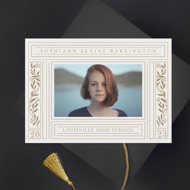 Gold Graduation Photo Announcement (Creator Uploaded)
