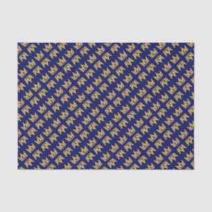 Gold graffiti crown  tissue paper